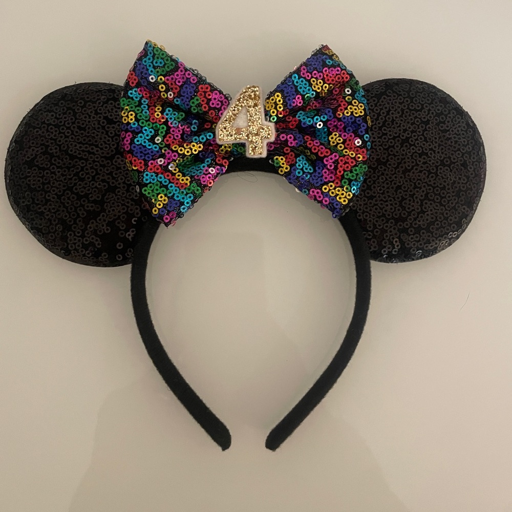 Custom Minnie Mouse Ears.